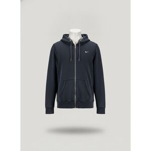 Nike Athletic Dept Mens Black Full Zip Hoodie Sweatshirt Embroidered Swoosh XL